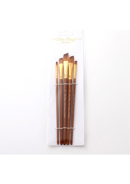 C 5 Adet Boya Fırçaları Seti Kiti Yuvarlak Sivri Ucu indirimleri