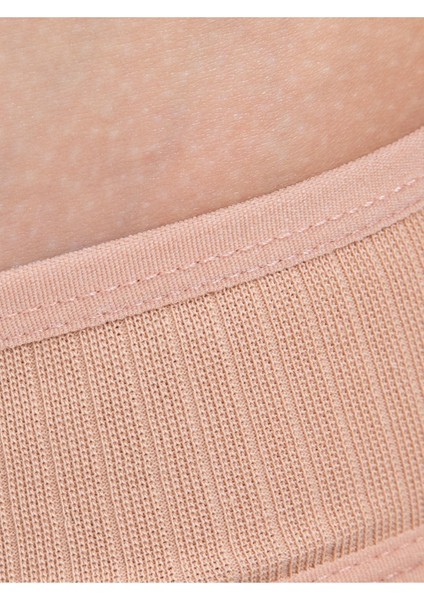 Kadın Fitilli Kumaş Tanga Külot Pamuklu, 2 Adet Siyah, 2 Adet Beyaz, 1 Adet Pudra, S fırsatları