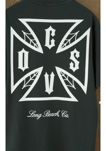 Long Beach Visual Studio Gothic Oversize Kısa Kol Tshirt fırsatları