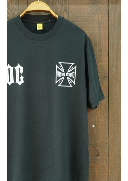 Long Beach Visual Studio Gothic Oversize Kısa Kol Tshirt