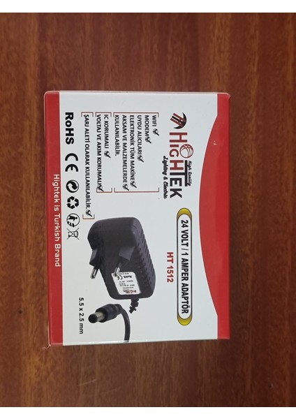 24V 1A Priz Tipi Adaptör – LED ve Elektronik Cihazlar Için Güç Kaynağı