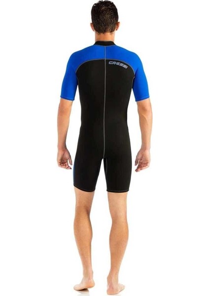Lido Man Shorty Dalış Elbisesi Black - Blue - 2mm - L fiyatları