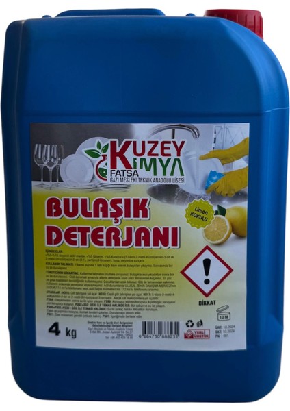 Limon Kokulu Bulaşık Deterjanı 4 kg