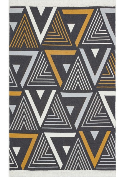 Samos Sms 18 Yellow Grey Yıkanabilir Çift Taraflı Pamuk Kilim fiyatları