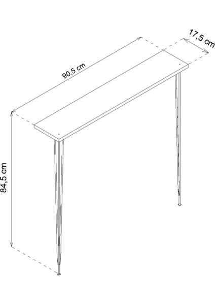 Violet Minimalist Metal Ayaklı Dar Dresuar Dekoratif Petek Üstü Dresuar 90 cm indirimleri
