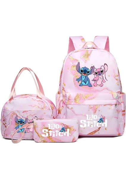 Dikiş Angel Sırt Çantası, Öğle Yemeği Çantası Kalem Kılıfı ile Gündelik Gündelik, Günlük Kullanım Renk Için Ayarlanabilir Kayışlara Dalı Okul Çantaları: Pink-D (Yurt Dışından)