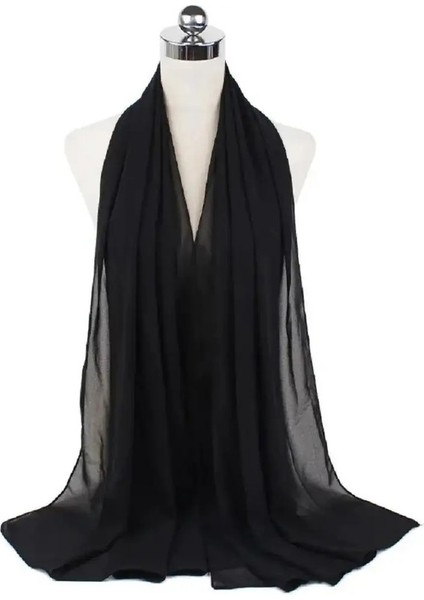 Yeni Moda Kadınlar Katı Şifon Başörtüsü, Anında Hijab Fular Müslüman Şal Giymeye Hazır (Yurt Dışından)