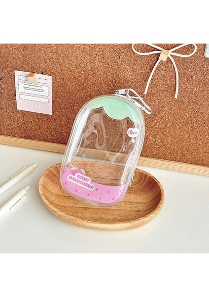 Karikatür Bebek Giden Çanta Şeffaf Toz Geçirmez Bebek Ekran Torbası Dekorasyon Yüksek Penetrasyon Çantası Anahtar Bebek Accessoriescolor: Stil E (Yurt Dışından)