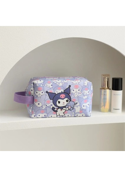 Sanrio Hello Kitty Kuromi Kozmetik Çantası Sevimli Çıkar Kahulato Kawaii Pencil Kılıf Taşınabilir Kızly Kalp Yüksek Kapasiteli Depolama Çantası Renk: Style2 (Yurt Dışından)