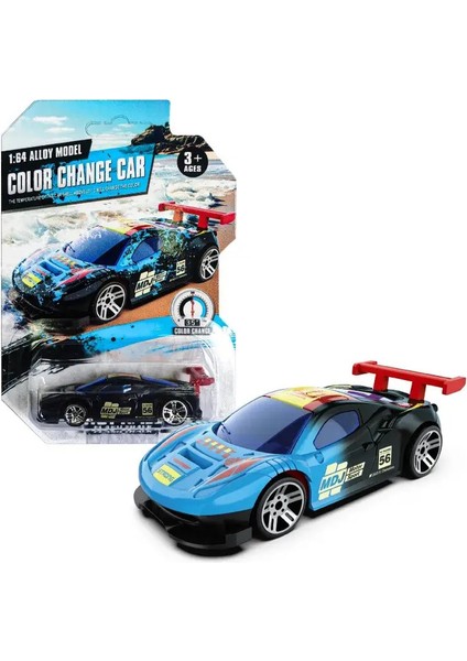 Alaşım Araba Model Oyuncaklar Çocuklar Için 1:64 Sıcaklığa Duyarlı Renk Değiştiren Mini Yarış Araç Atalamını Geri Çeken Otomobil Doğum Günü Hediye Kilo: A (Yurt Dışından)