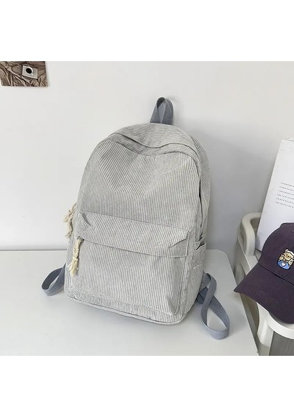 Okul Öğrenci Sırt Çantası Büyük Kapasiteli Seyahat Çantası Moda Oxford Bez Çanta Modaya Uygun Bilgisayar Çantası Sırt Çantası Washablecolor: Gri (Yurt Dışından)