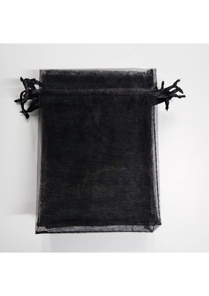 100PCS Siyah Drawstring Organza Torbaları Tepe Takıları Ambalaj Ekran Çantaları Düğün Partisi Doğum Günü Çantaları Kutusu Renk: 15X20CM-5.9X7.87IN/BOYUT: 100 Pcs (Yurt Dışından)