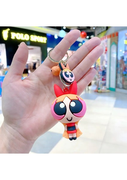 Power Girls Pvc Karikatür Anahtar Zinciri Çift Öğrenci Çantası Ana Zincir Yaratıcı Hediye Renk: C/boyut: 6 cm (Yurt Dışından)