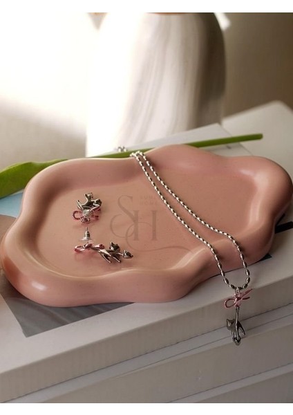 Dekoratif Bulut Takı Tabağı, Beton Sunum Tepsisi, Banyo Düzenleyici, Anahtar ve Mum Tabağı fırsatları