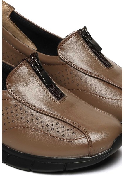 Bağcıksız Fermuar Detaylı Poli Taban Comfort 018-F226 Kadın Ayakkabı modelleri