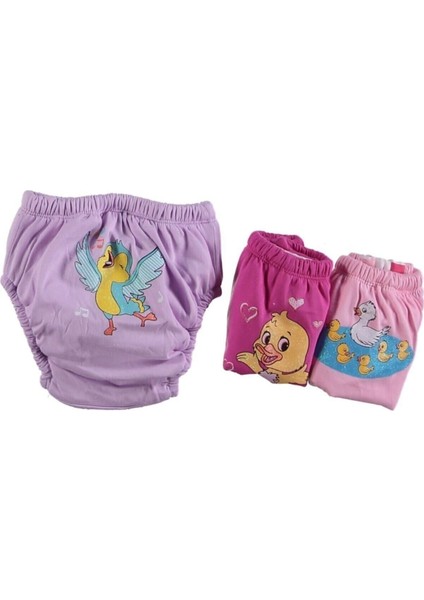 Ördek Serisi Kız Bebek Alıştırma Külodu 1 Numara ( 10 - 15 kg ) (3 Adet)