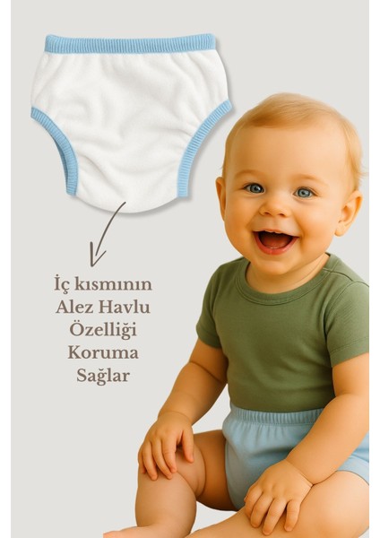 Erkek Bebek Çocuk Desenli Sevimli 3 Lü Alıştırma Külodu Sızdırmaz Antialerjik Çocuk Külot 3-4 Yaş modelleri
