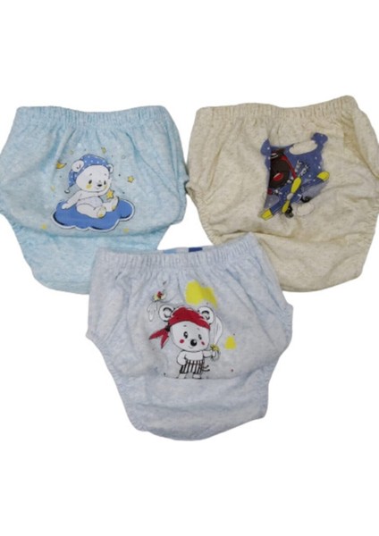 Çocuk 3 Lü Alıştırma Külodu Lüx