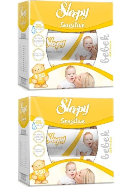 Sensitive Islak Havlu Mendil 50 Yaprak 6 Lı Set