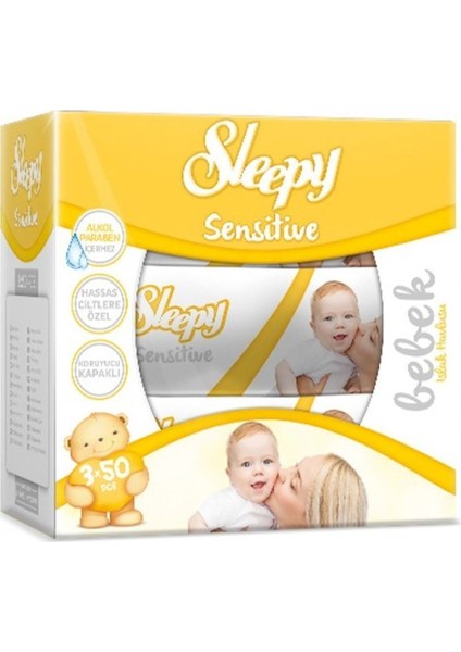 Sensitive Islak Havlu Mendil 50 Yaprak 6 Lı Set fiyatları