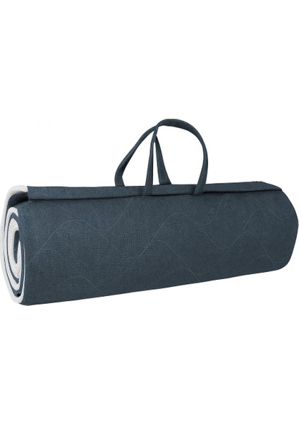 Mavi Taşınabilir Katlanır Yatak Karavan Kamp Yatağı Anne Yanı Yer Yatağı