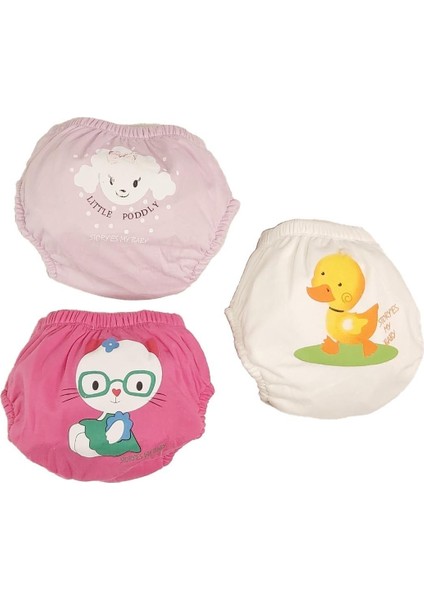 Erkek Bebek Poopes Yıkanabilir 3 Lü Kombin Alıştırma Külodu