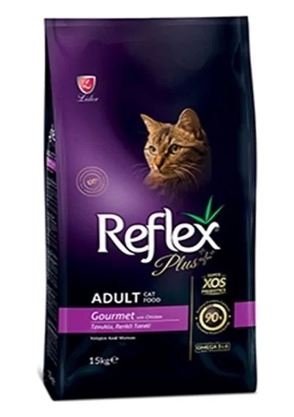 Reflex Plus Gourmet Tavuklu Yetişkin Kedi Maması 15 kg