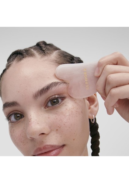 Gua Sha Quartz Rose - Yüz ve Boyun Masaj Taşı fırsatları