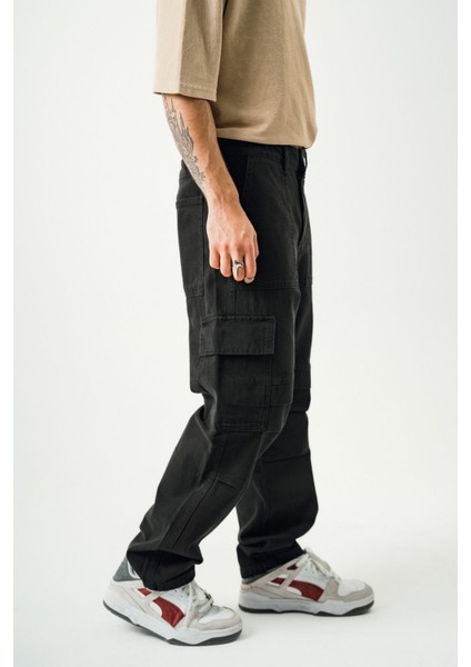 Siyah Baggy Kargo Pantolon modelleri
