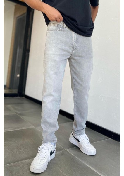 Erkek Gri Boyfriend Pantolon Likralı fiyatları