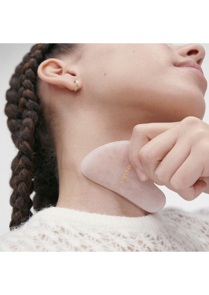 Gua Sha Quartz Rose - Yüz ve Boyun Masaj Taşı indirimleri