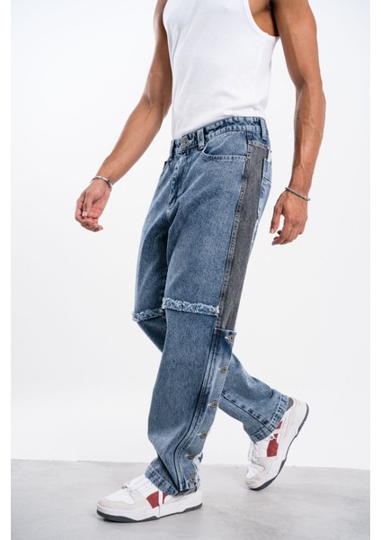 Mavi Baggy Pantolon Modelli fiyatları