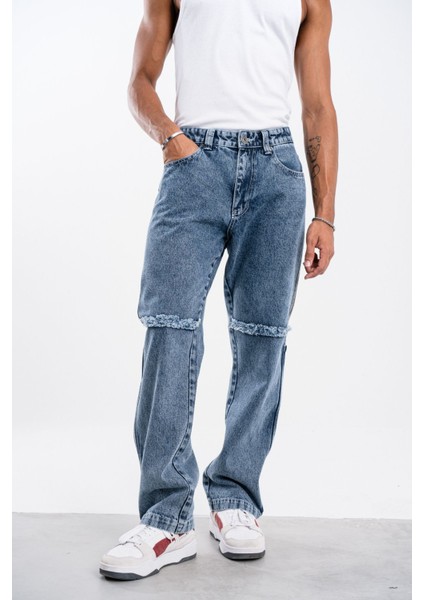 Mavi Baggy Pantolon Modelli modelleri