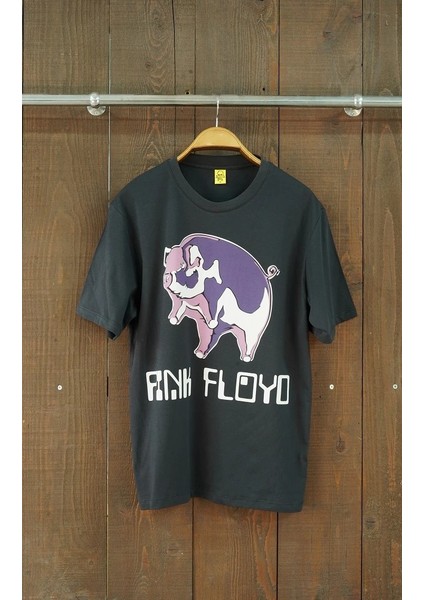 Pink Floyd flying Pig Retro Rock Regular Fit Kısa Kol Tshirt
