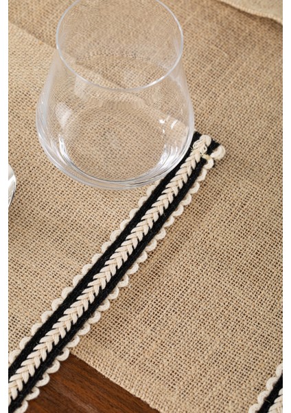 Örgülü Jüt Amerikan Servis Seti 4'lü fiyatları