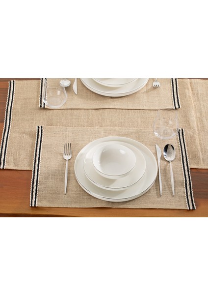 Örgülü Jüt Amerikan Servis Seti 4'lü modelleri