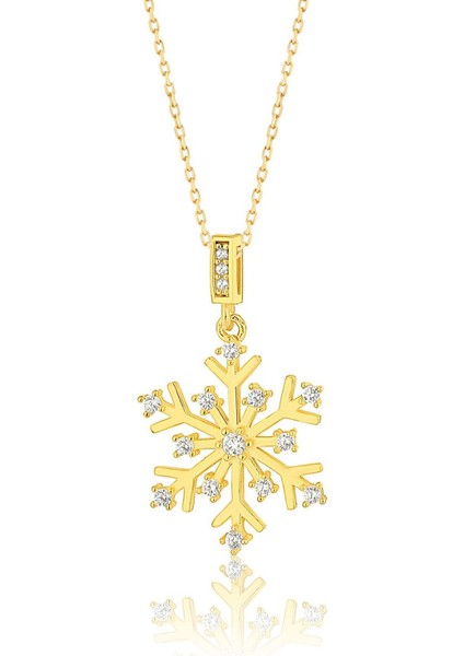 Gümüş Kar Tanesi Kolye fırsatları