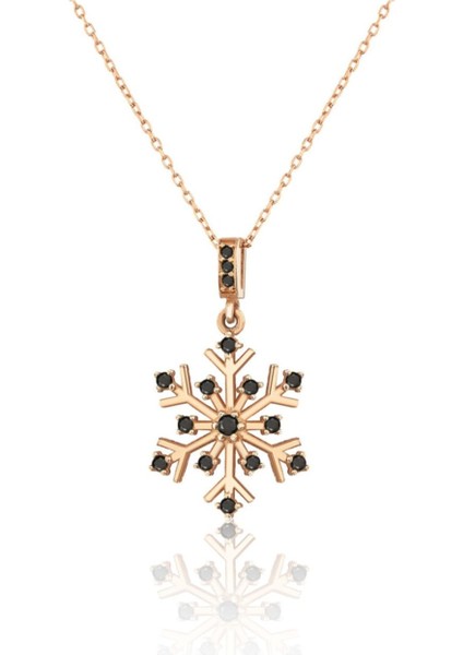 Gümüş Kar Tanesi Kolye