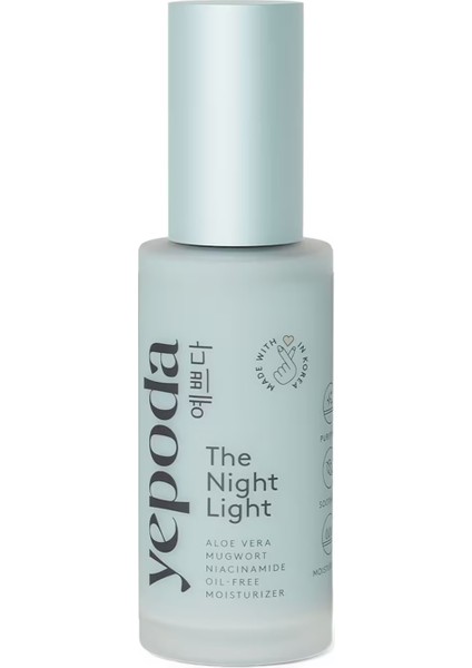 The Night Light – Aloe Vera, Misk Otu ve Niasinamid Içeren Yağsız Nemlendirici 50 ml