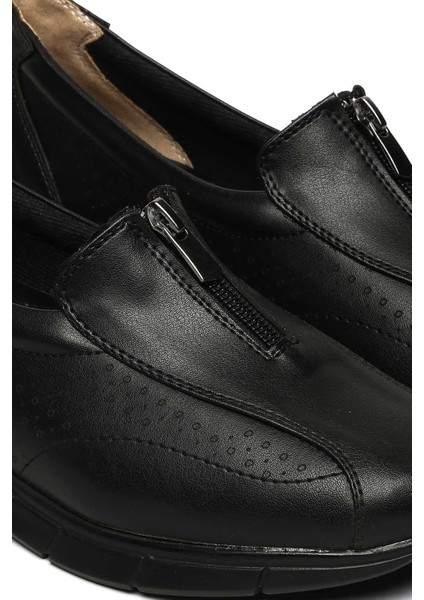 Bağcıksız Fermuar Detaylı Poli Taban Comfort 018-F226 Kadın Ayakkabı modelleri