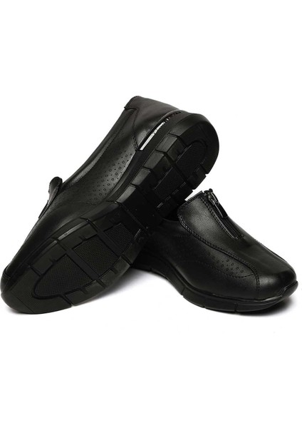 Bağcıksız Fermuar Detaylı Poli Taban Comfort 018-F226 Kadın Ayakkabı fırsatları