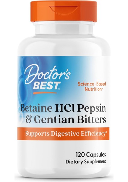 Betain E Hcl Pepsin & Gentian Bitters Supports Digestive Efficiency Supports The Stomach's
