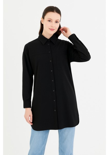 61012 Önden Düğmeli Cepli Klasik Spor Gömlek #06-25#