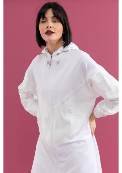 25109 Önü Fermuarlı Kapişonlu Önü Çiçek Detaylı Önü Taşlı Pantolonun Beli Lastikli Ikili Spor Takım #02-25# fırsatları