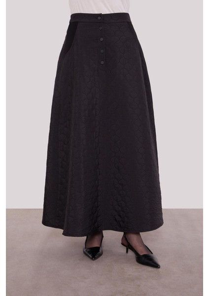 100588 Önü Çıtçıtlı Cepli Eteği Kapitone Eteğin Beli Lastikli Etekli Spor Takım #01-25#