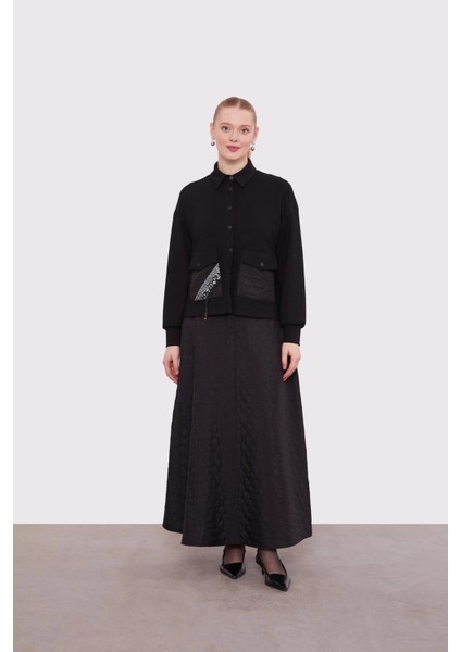 100588 Önü Çıtçıtlı Cepli Eteği Kapitone Eteğin Beli Lastikli Etekli Spor Takım #01-25# fiyatları