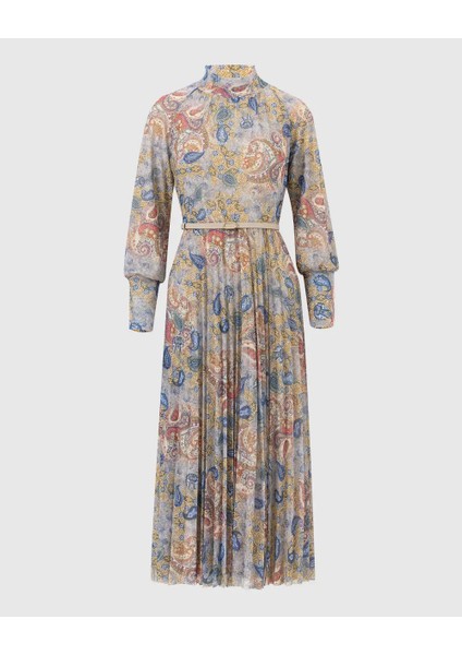 10009 Beli Kemerli Şık Elbise Qks indirimleri