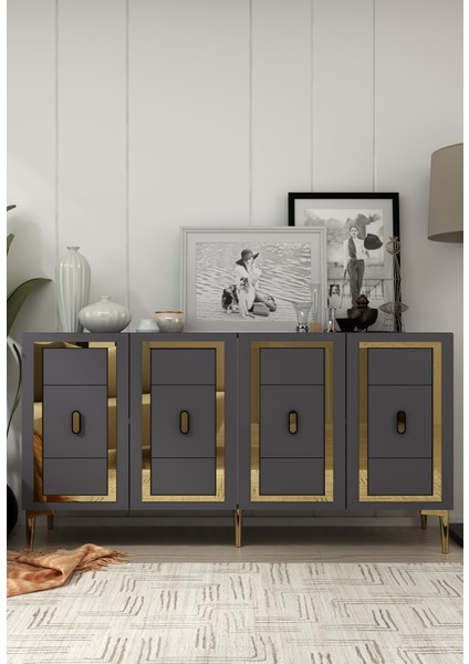 Orionct (KB150) Konsol Antrasit-Altın