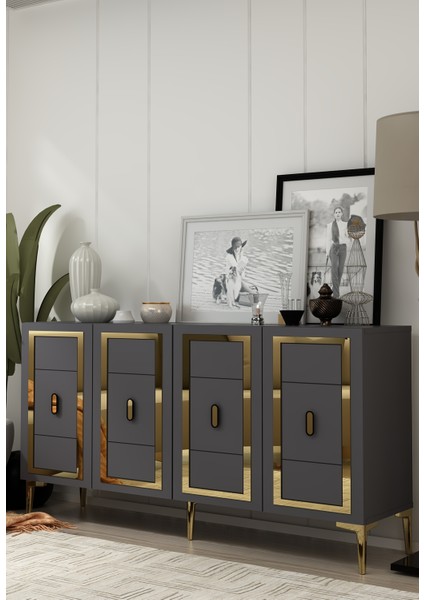 Orionct (KB150) Konsol Antrasit-Altın fiyatları