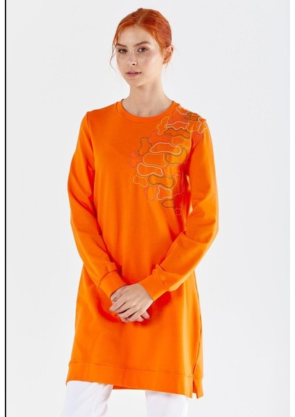 6053 Ipeksi Göğüs Kısmı Omuza Kadar Nakışlı Sweat Qys Sweat 6053 #23-05# fiyatları